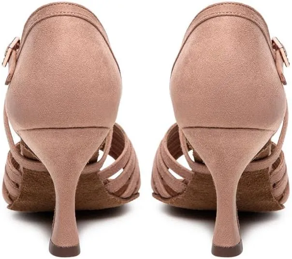AOQUNFS Women's Latin Dance Shoes Professional Ballroom Salsa Practice Performance Dancing Shoes