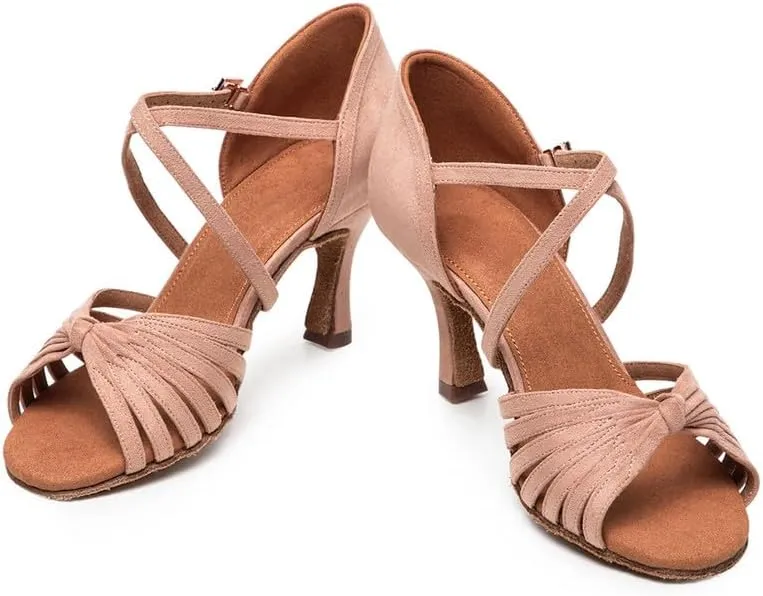 AOQUNFS Women's Latin Dance Shoes Professional Ballroom Salsa Practice Performance Dancing Shoes