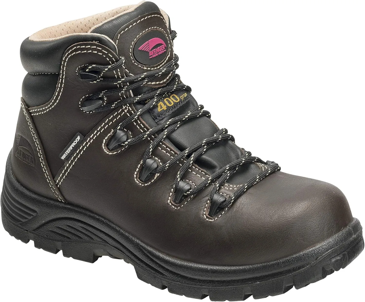 Avenger Work Boots Women's A7130 Framer 6" Leather Composite Toe Insulated Work Boot Industrial-and-Construction