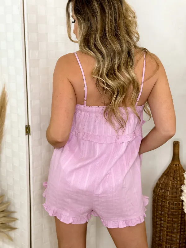 Babydoll Textured Romper