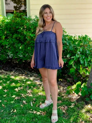 Babydoll Textured Romper