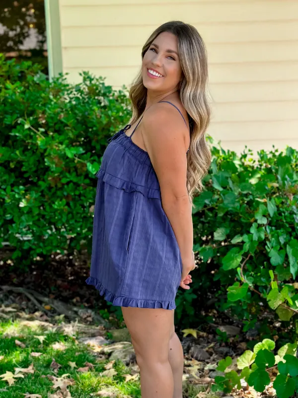 Babydoll Textured Romper