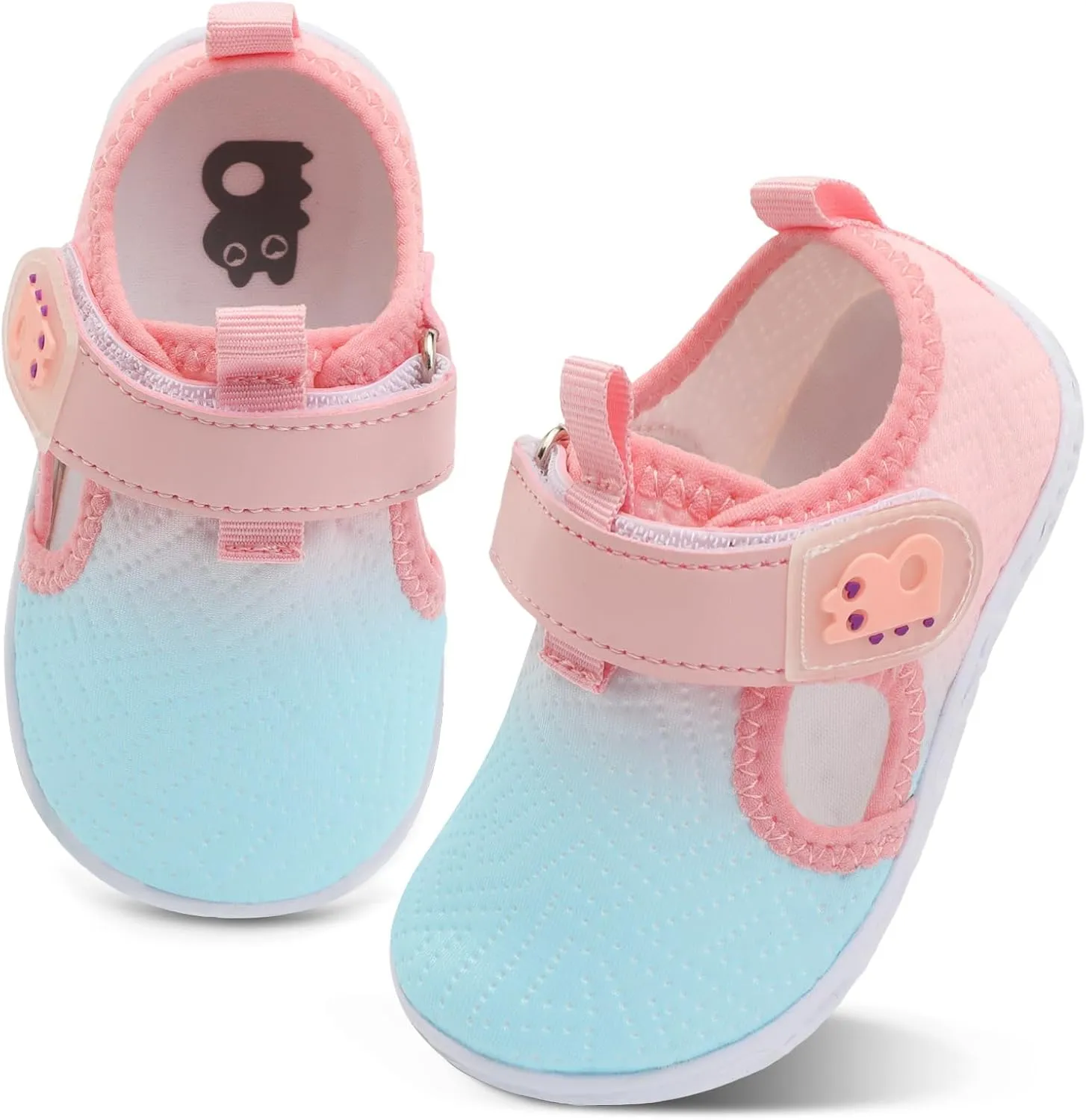 Besroad Toddler Water Shoes Boys Girls Swim Aqua Shoes Breathable Quick Dry Barefoot Sandals for Beach Swimming Pool