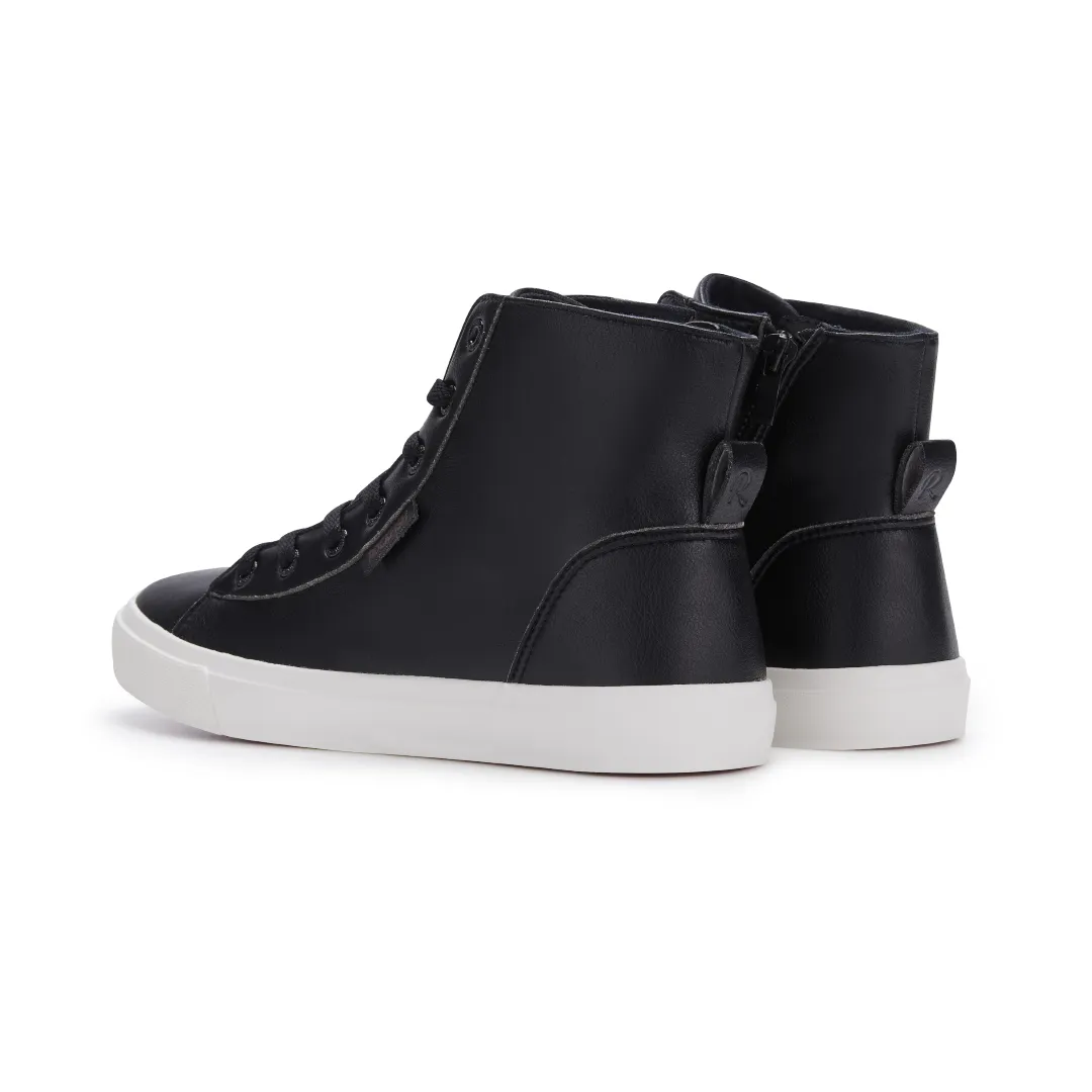 Classic 775 Ladies High-Top Sneakers, lace up with full zip, microfibre faux leather sneaker for women