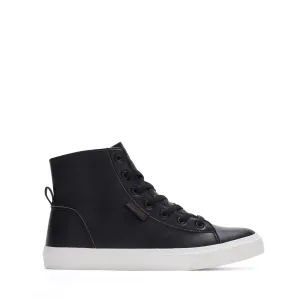Classic 775 Ladies High-Top Sneakers, lace up with full zip, microfibre faux leather sneaker for women