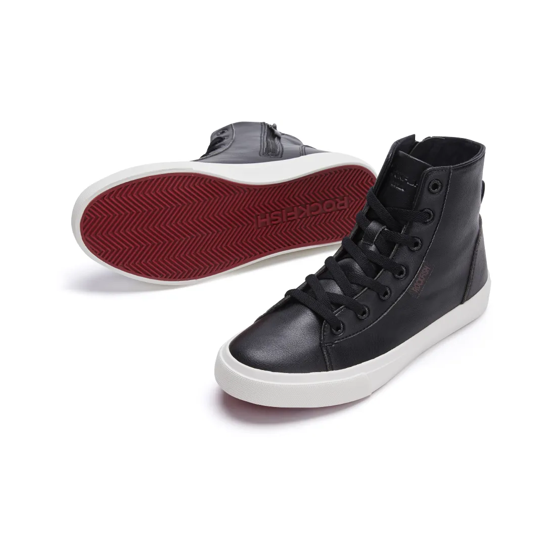 Classic 775 Ladies High-Top Sneakers, lace up with full zip, microfibre faux leather sneaker for women