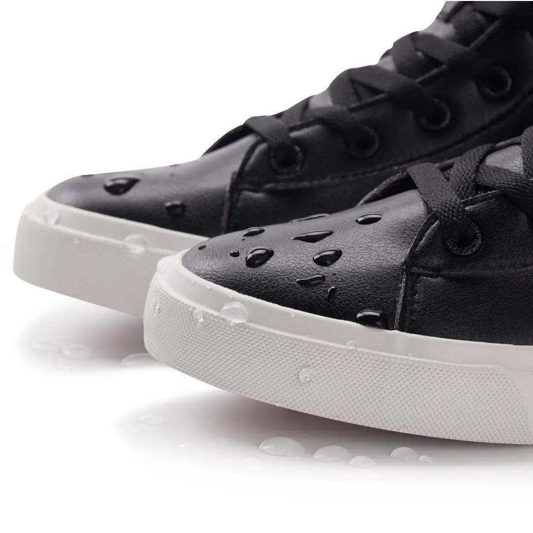 Classic 775 Ladies High-Top Sneakers, lace up with full zip, microfibre faux leather sneaker for women