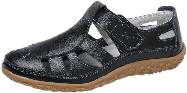 Comfortable Women's Closed Toe Sandals with Non-Slip Sole for Casual Outdoor Activities Nursing Nurse Shoes