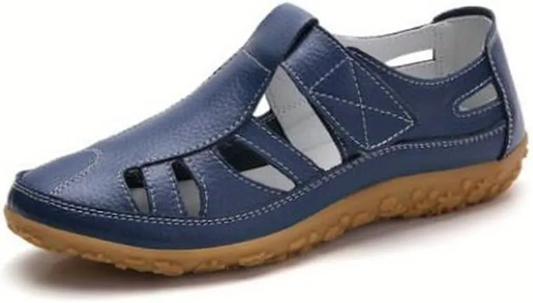 Comfortable Women's Closed Toe Sandals with Non-Slip Sole for Casual Outdoor Activities Nursing Nurse Shoes