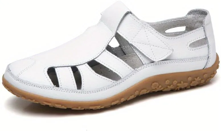 Comfortable Women's Closed Toe Sandals with Non-Slip Sole for Casual Outdoor Activities Nursing Nurse Shoes