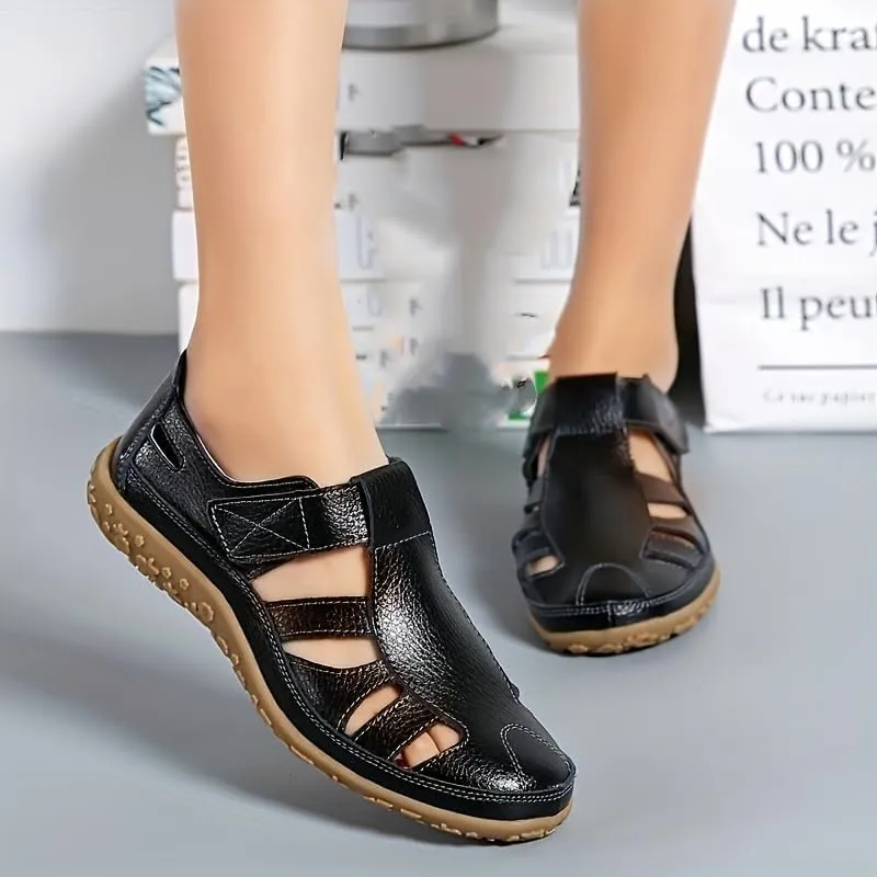 Comfortable Women's Closed Toe Sandals with Non-Slip Sole for Casual Outdoor Activities Nursing Nurse Shoes
