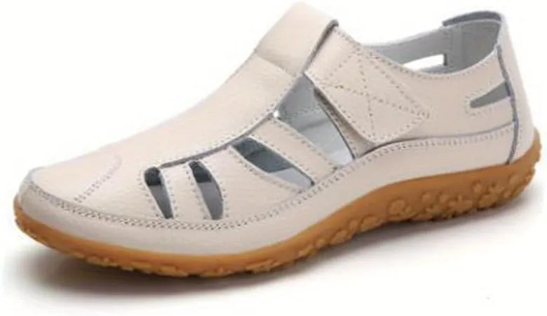 Comfortable Women's Closed Toe Sandals with Non-Slip Sole for Casual Outdoor Activities Nursing Nurse Shoes