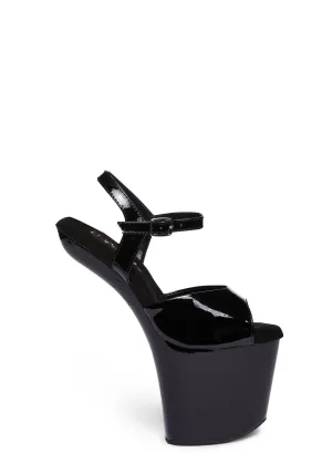 Craze Craze-808 Heelless Sandals - Black