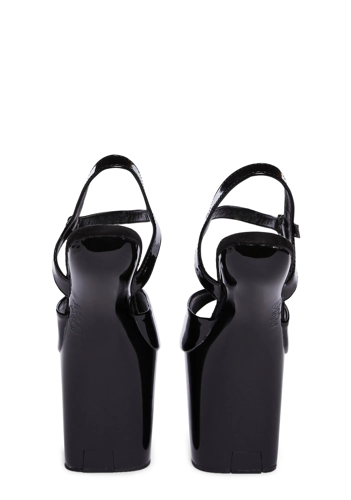 Craze Craze-808 Heelless Sandals - Black