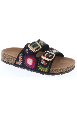 Crochet Two Strap Slip On Sandals
