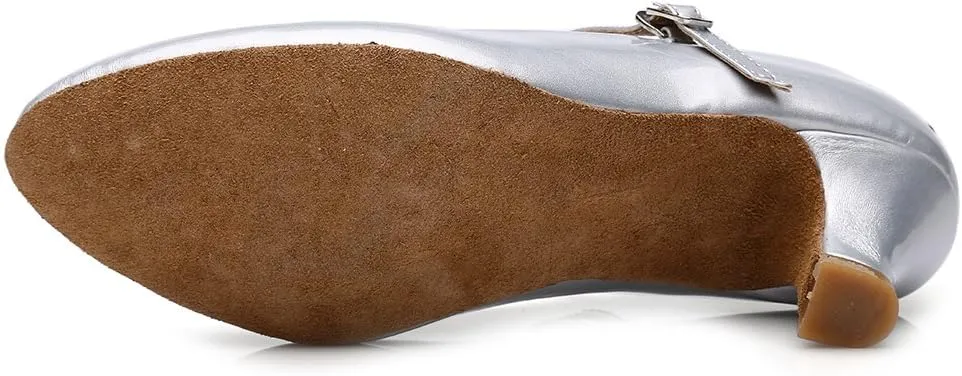 DKZSYIM Women's Latin Dance Shoes Ballroom Performance Shoes Model MD225 