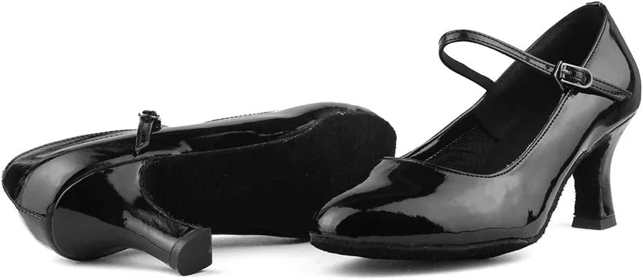 DKZSYIM Women's Latin Dance Shoes Ballroom Performance Shoes Model MD225 