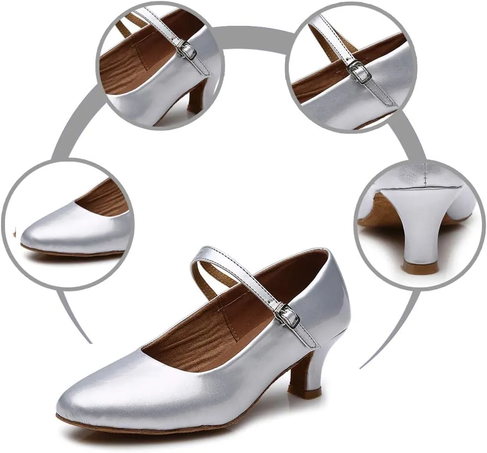 DKZSYIM Women's Latin Dance Shoes Ballroom Performance Shoes Model MD225 