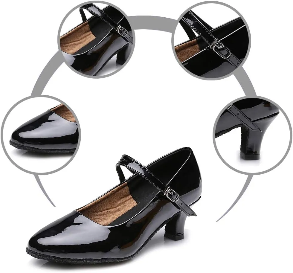 DKZSYIM Women's Latin Dance Shoes Ballroom Performance Shoes Model MD225 