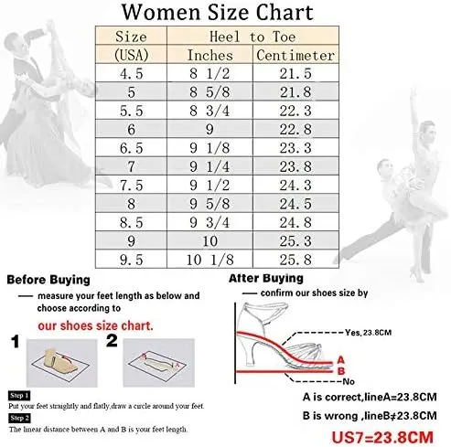 DKZSYIM Women's Suede Latin Salsa Dance Shoes Ballroom Performance Shoes, Model YCL343