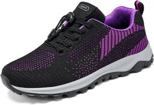 EFTCAL Women's Mesh Breathable Running Shoes,Cushioning Lightweight Non-Slip Fashion Sneakers Workout Jogging Tennis Outdoor Travel Casual Shoes