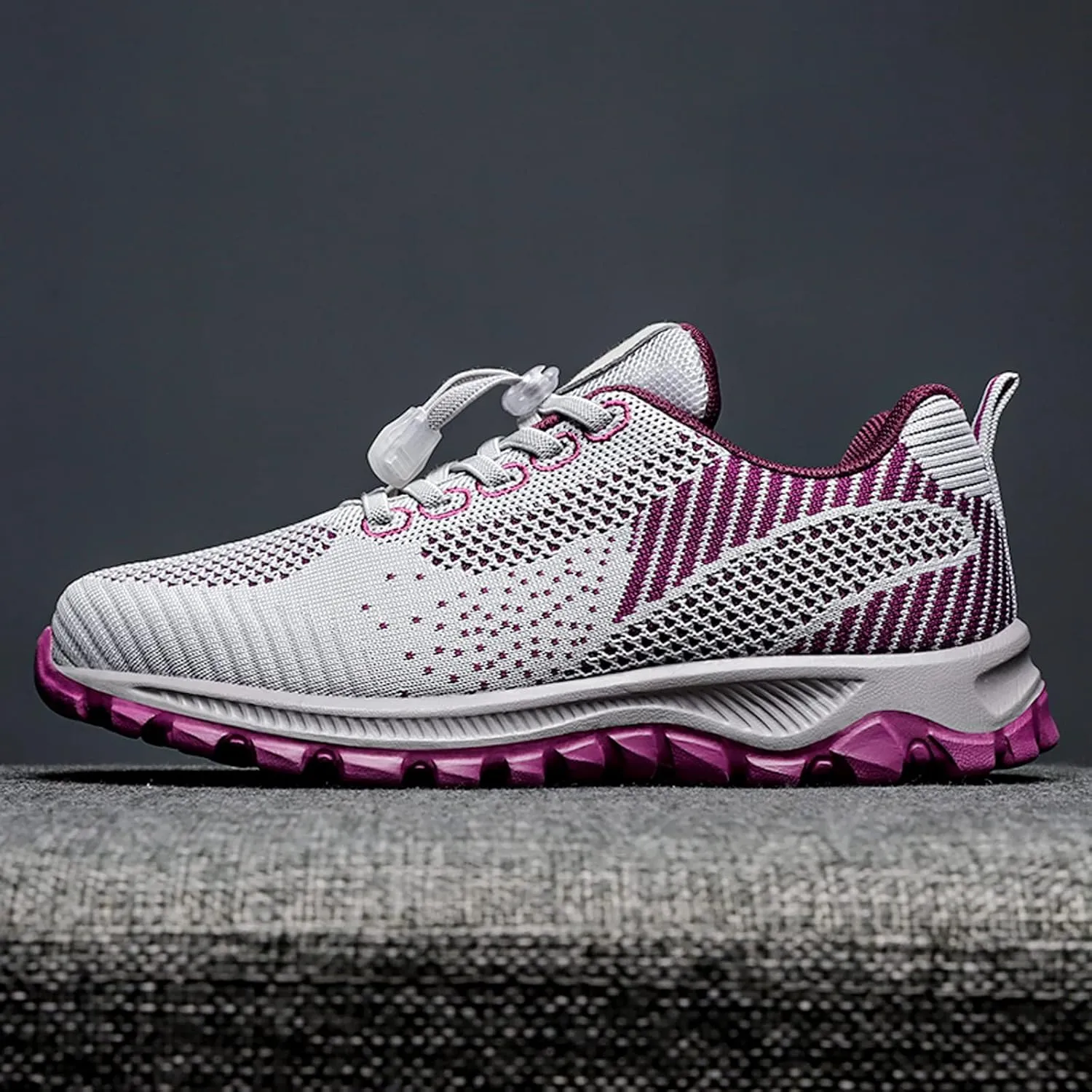 EFTCAL Women's Mesh Breathable Running Shoes,Cushioning Lightweight Non-Slip Fashion Sneakers Workout Jogging Tennis Outdoor Travel Casual Shoes