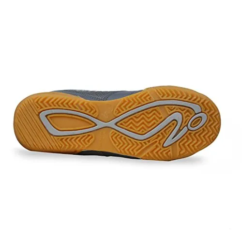 FEROC Men's Yellow, Grey Badminton Shoes - 8