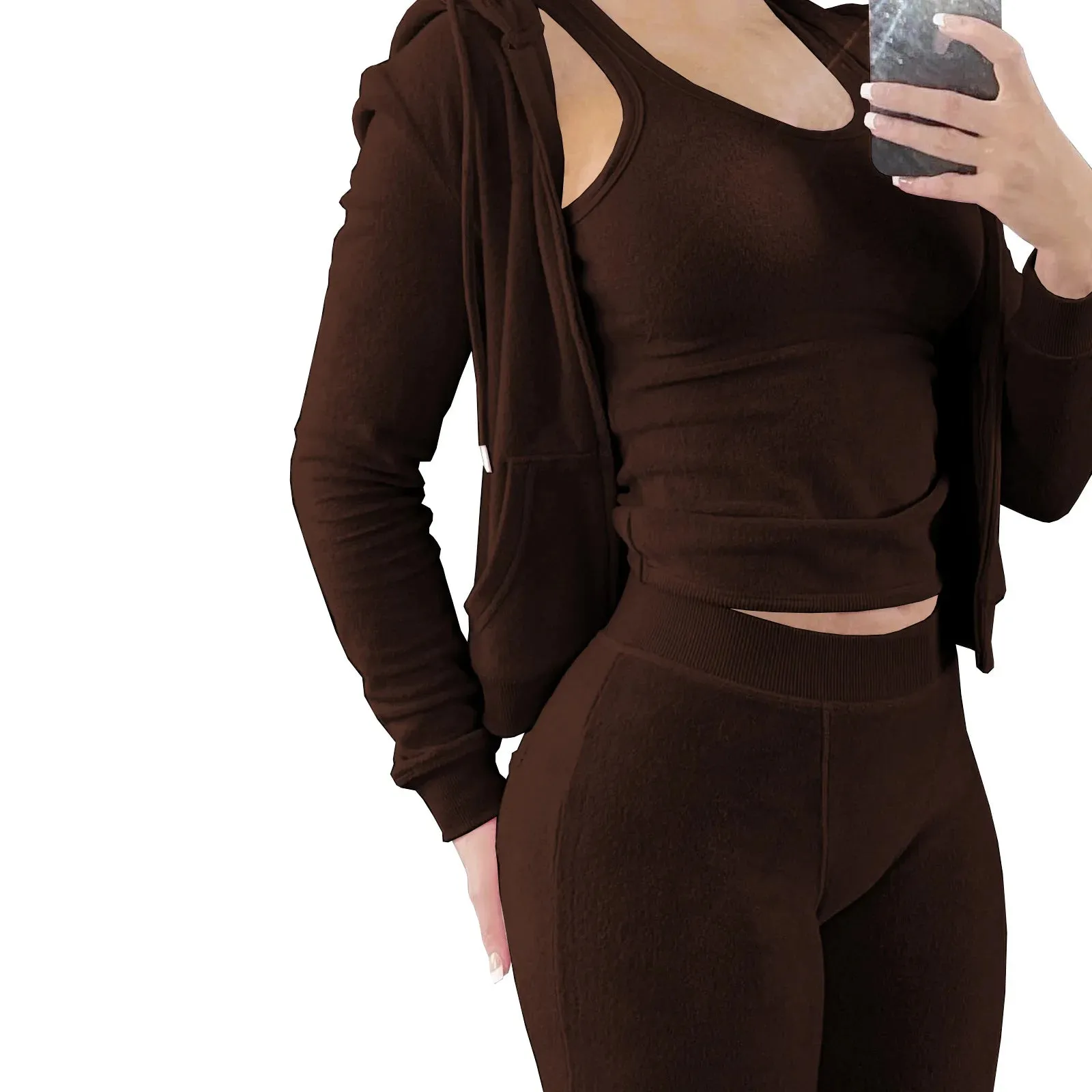 Fleece 3-Piece Jogger Set