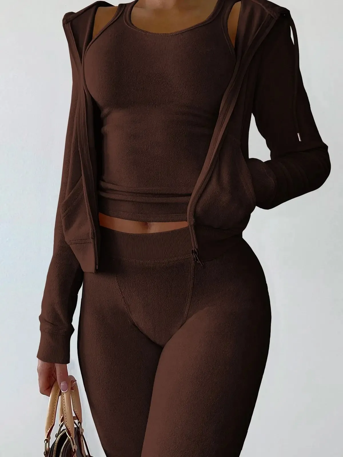 Fleece 3-Piece Jogger Set