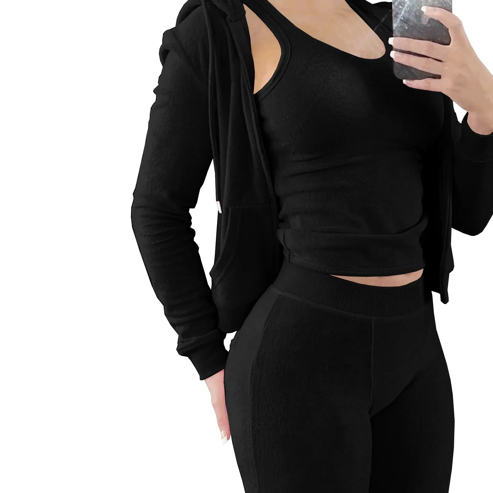 Fleece 3-Piece Jogger Set