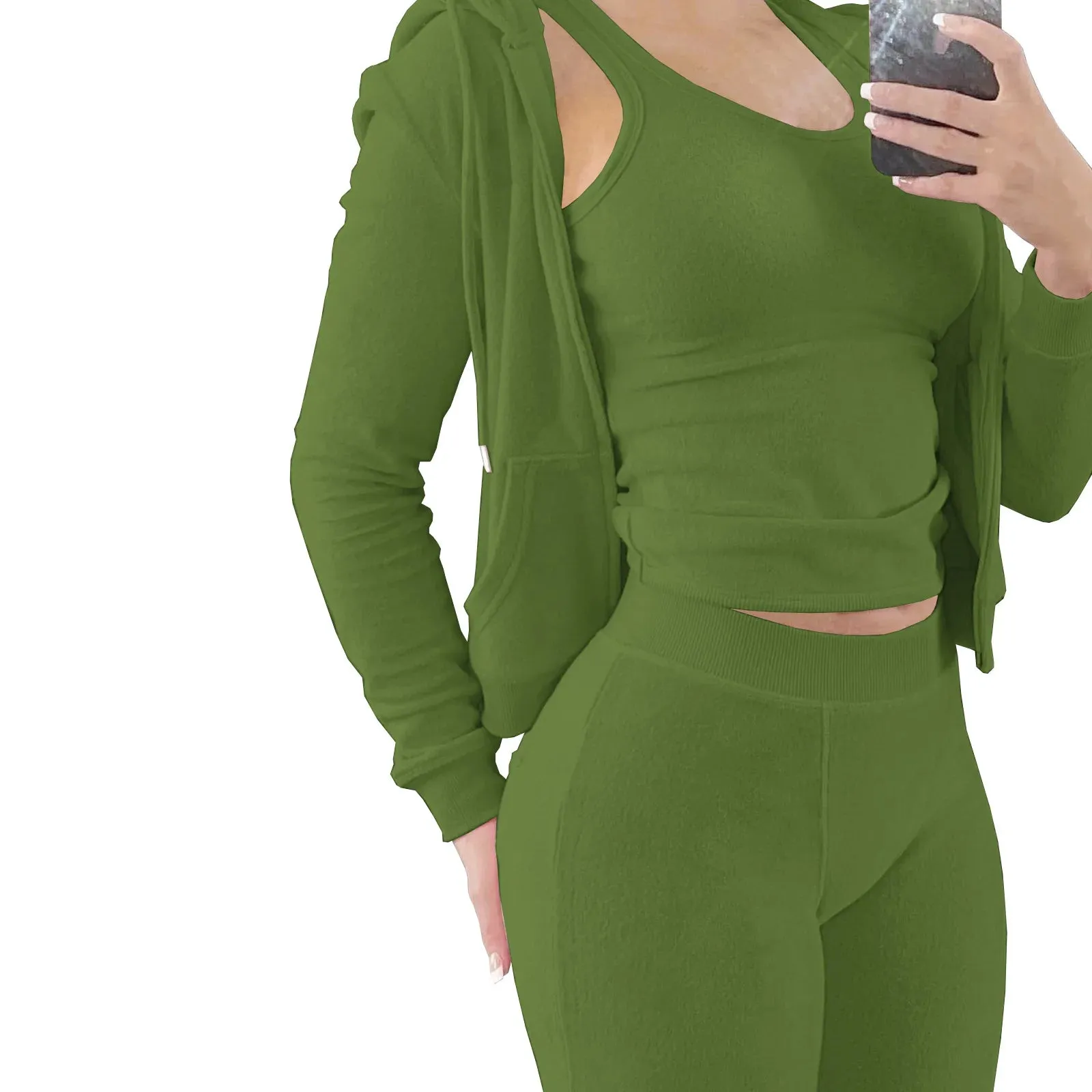 Fleece 3-Piece Jogger Set