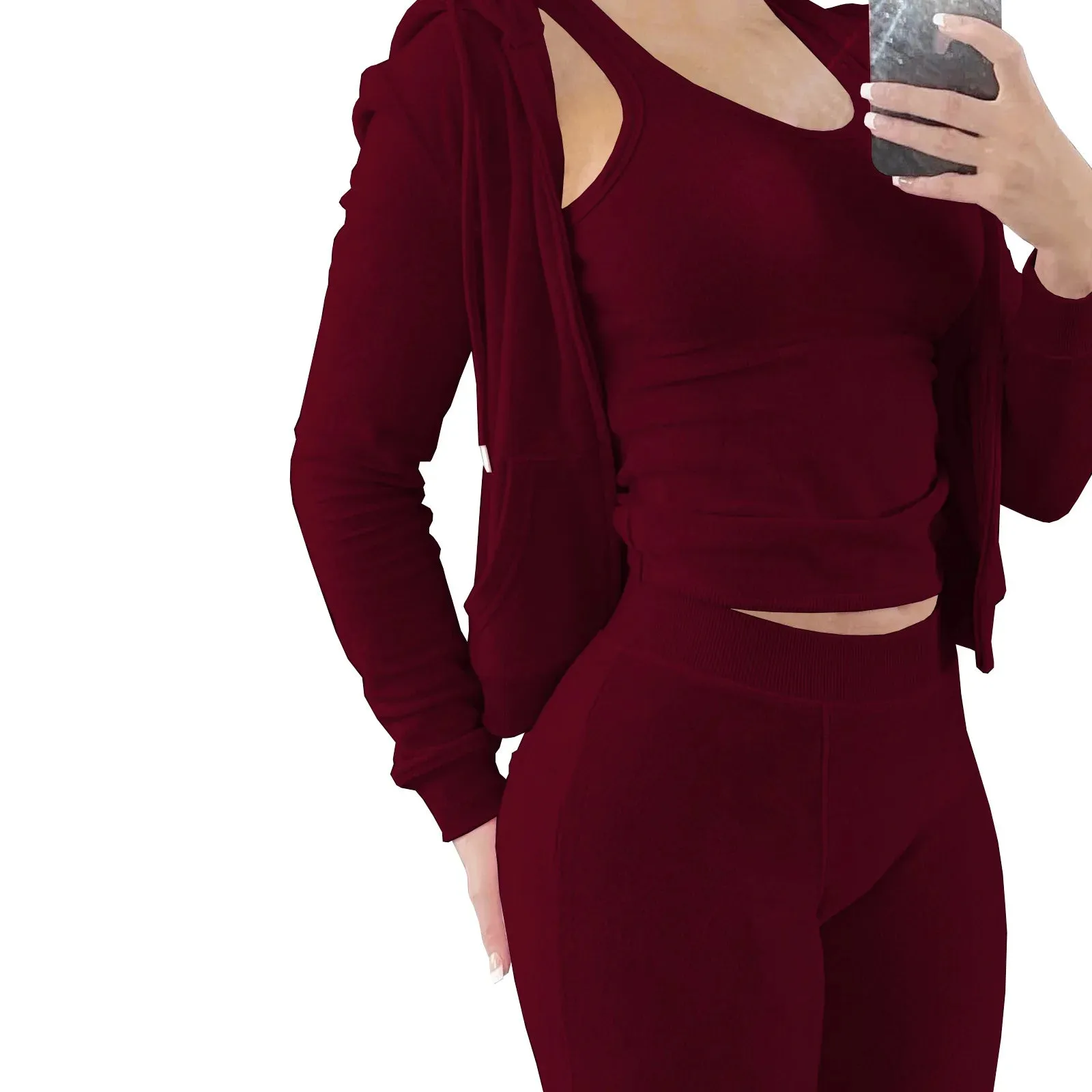 Fleece 3-Piece Jogger Set