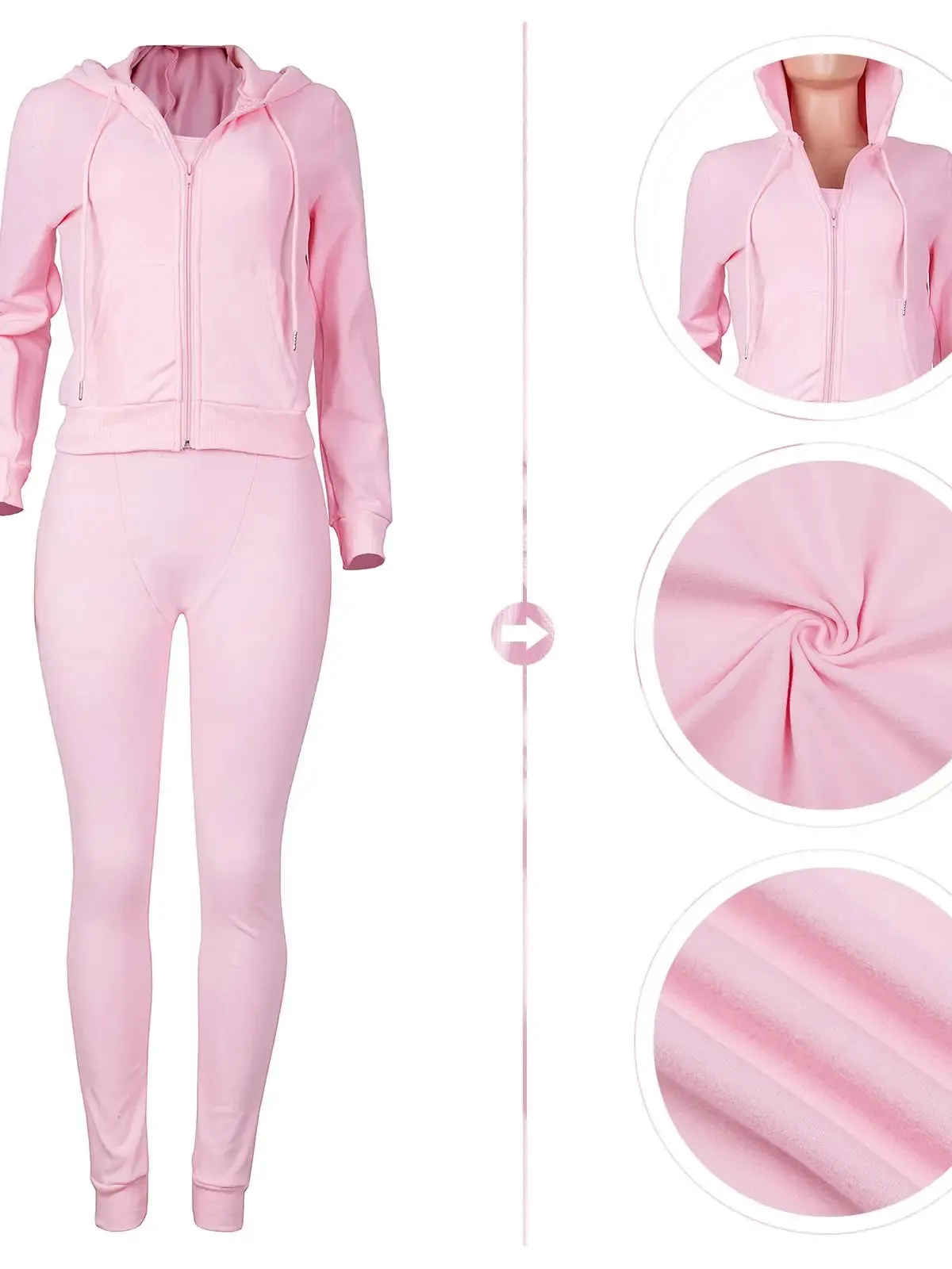 Fleece 3-Piece Jogger Set