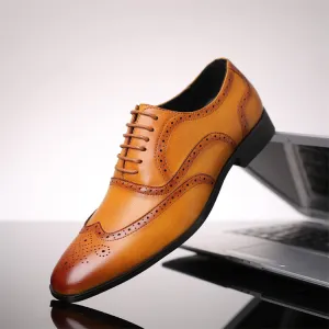 Genuine Leather Mens Casual Dress Shoes