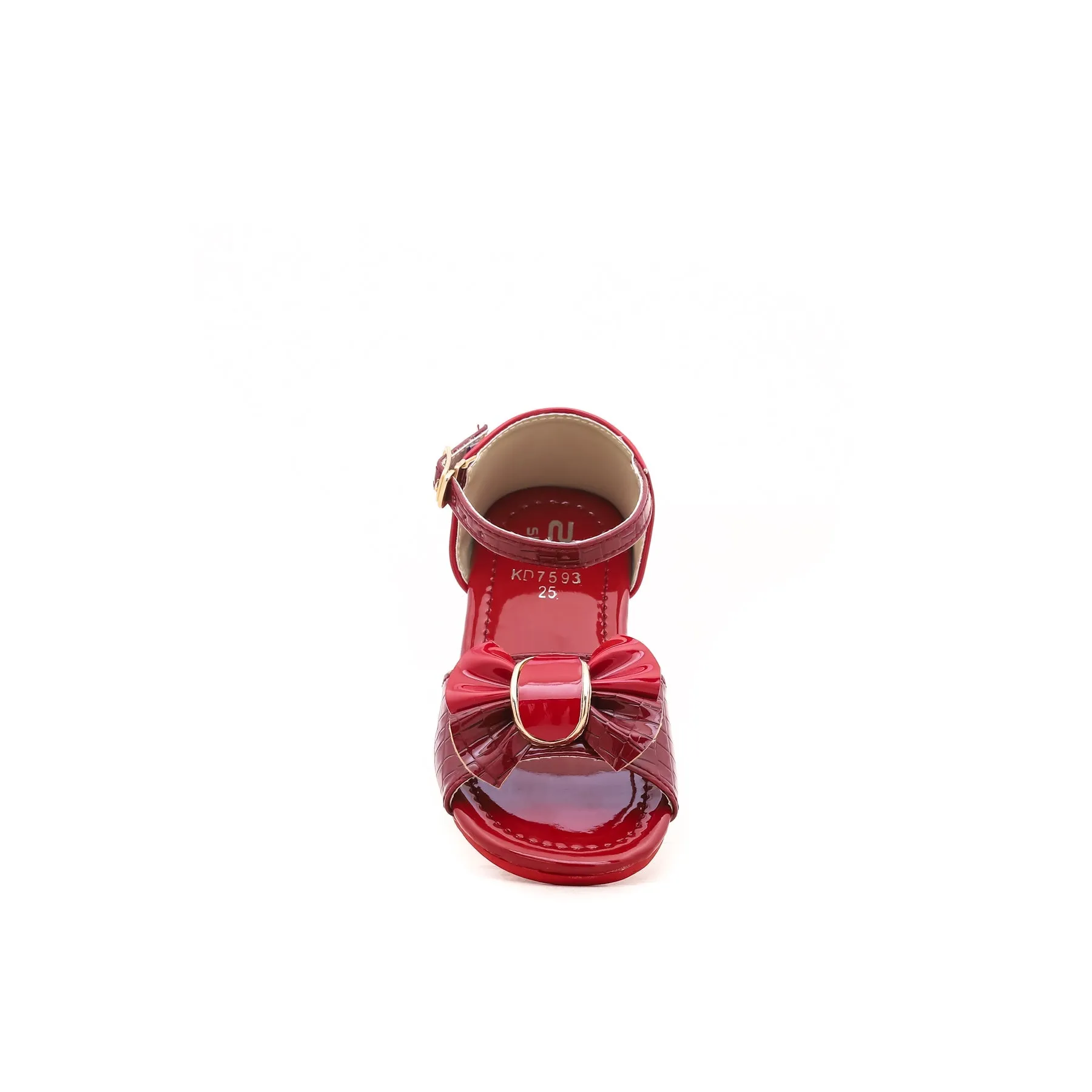 Girls Red Formal Sandal KD7593
