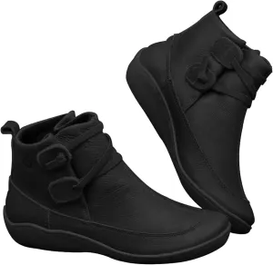 Hiking Boots Women Ankle Womens Wide Width Booties Black Womens Cowboy Boots Walking Shoes Women Lightweight Breathable Side Zipper Pointd Toe Suede