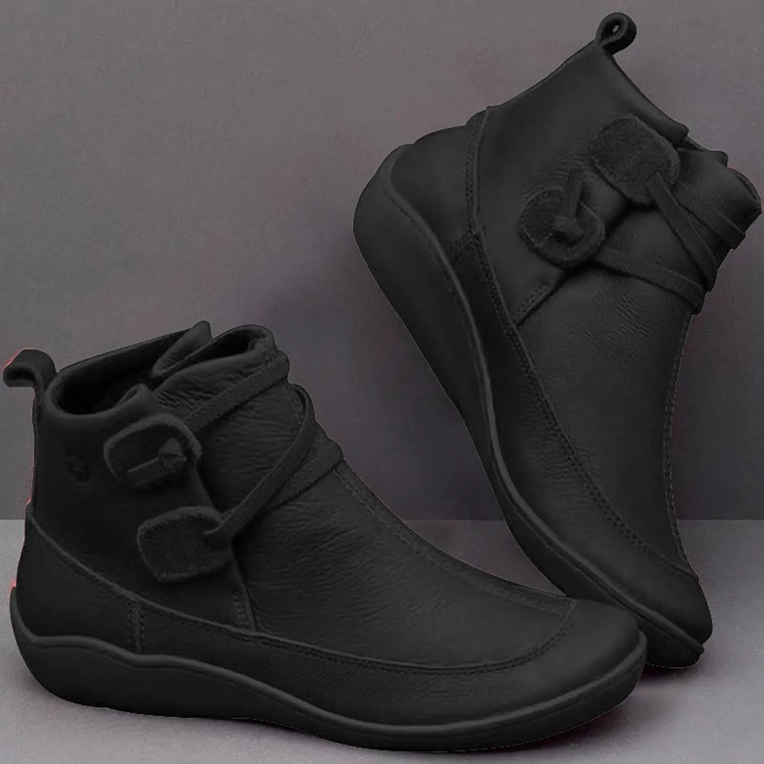 Hiking Boots Women Ankle Womens Wide Width Booties Black Womens Cowboy Boots Walking Shoes Women Lightweight Breathable Side Zipper Pointd Toe Suede
