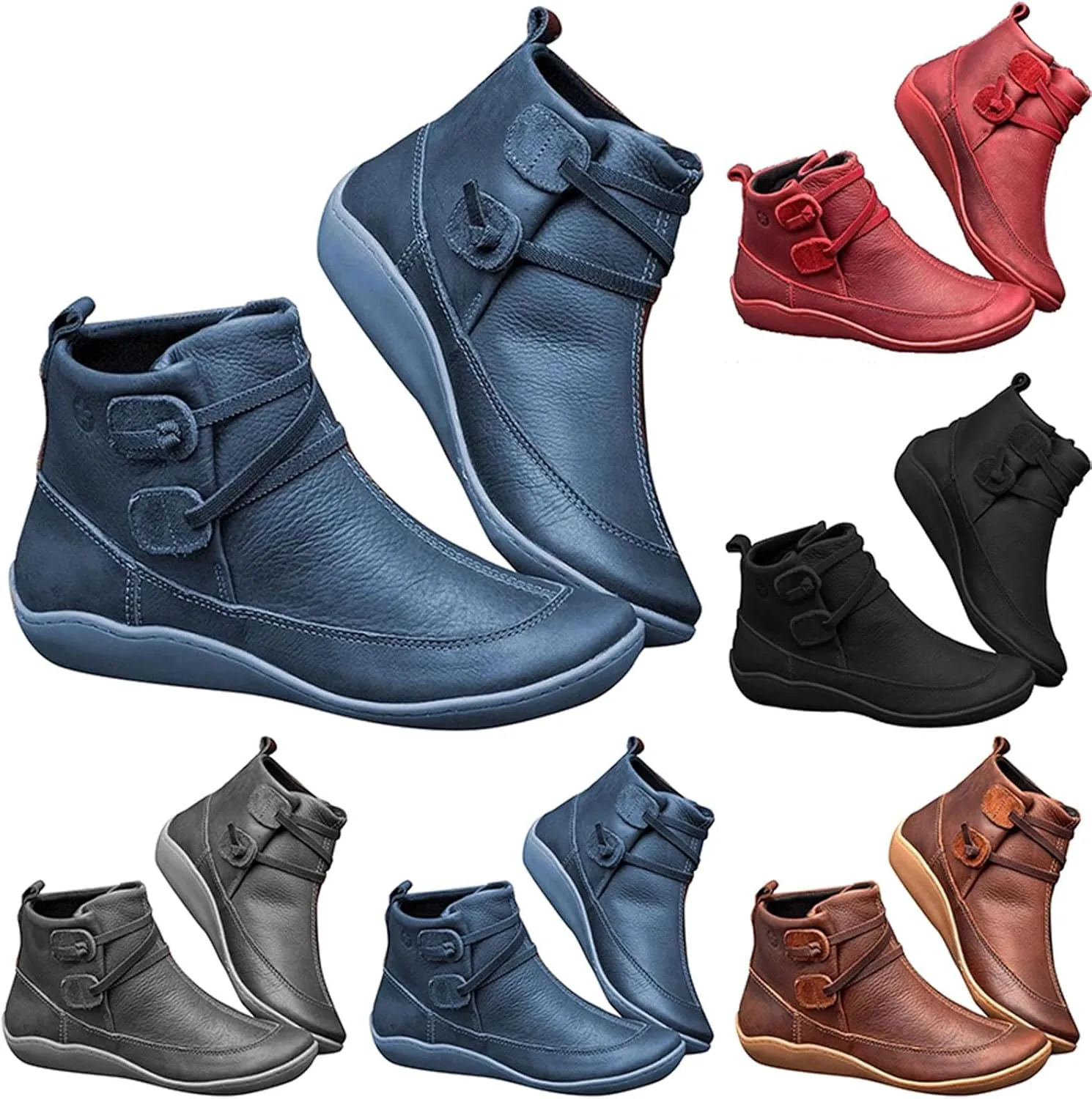 Hiking Boots Women Ankle Womens Wide Width Booties Black Womens Cowboy Boots Walking Shoes Women Lightweight Breathable Side Zipper Pointd Toe Suede