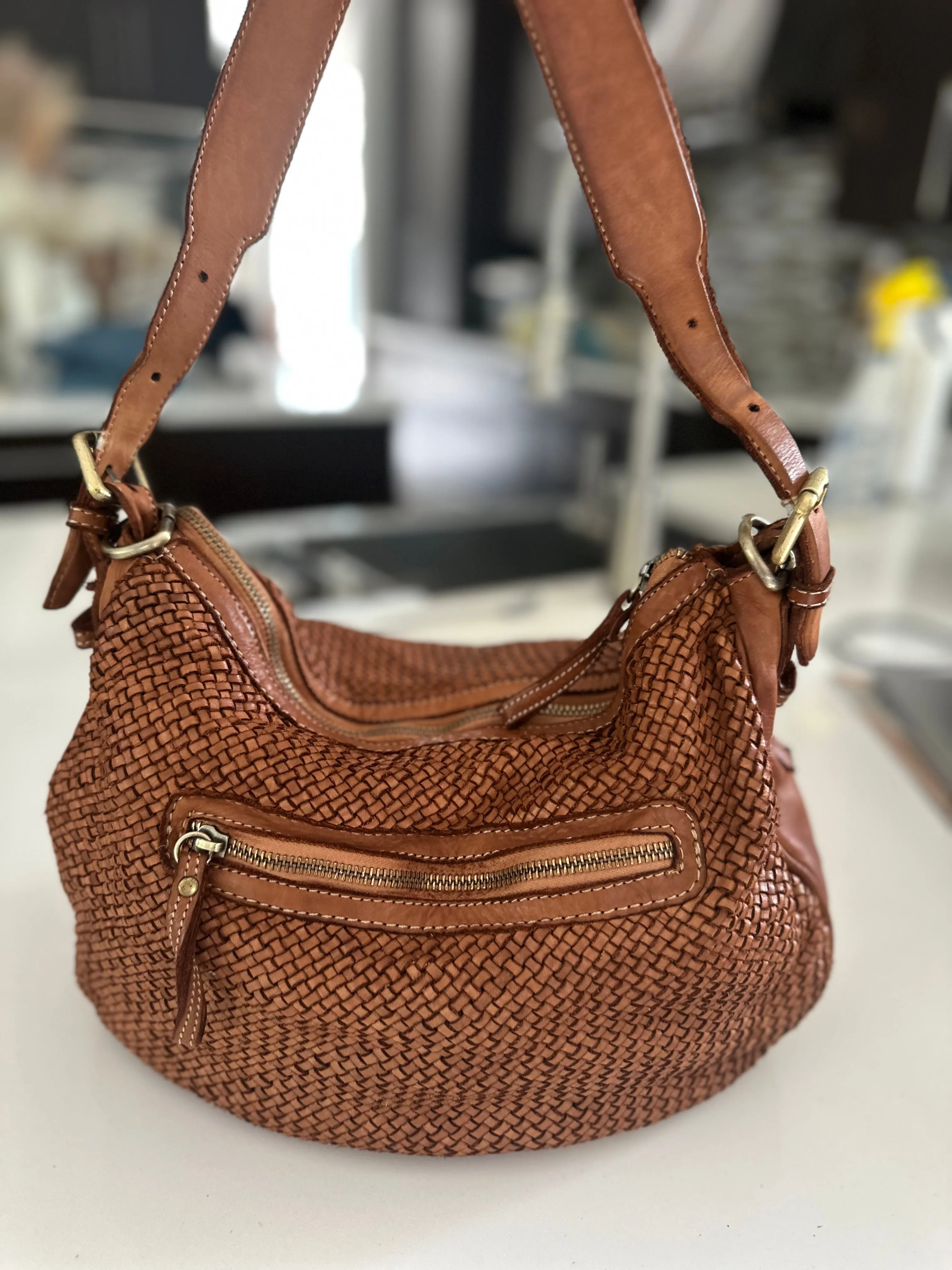 Italian Woven Lucca Bag
