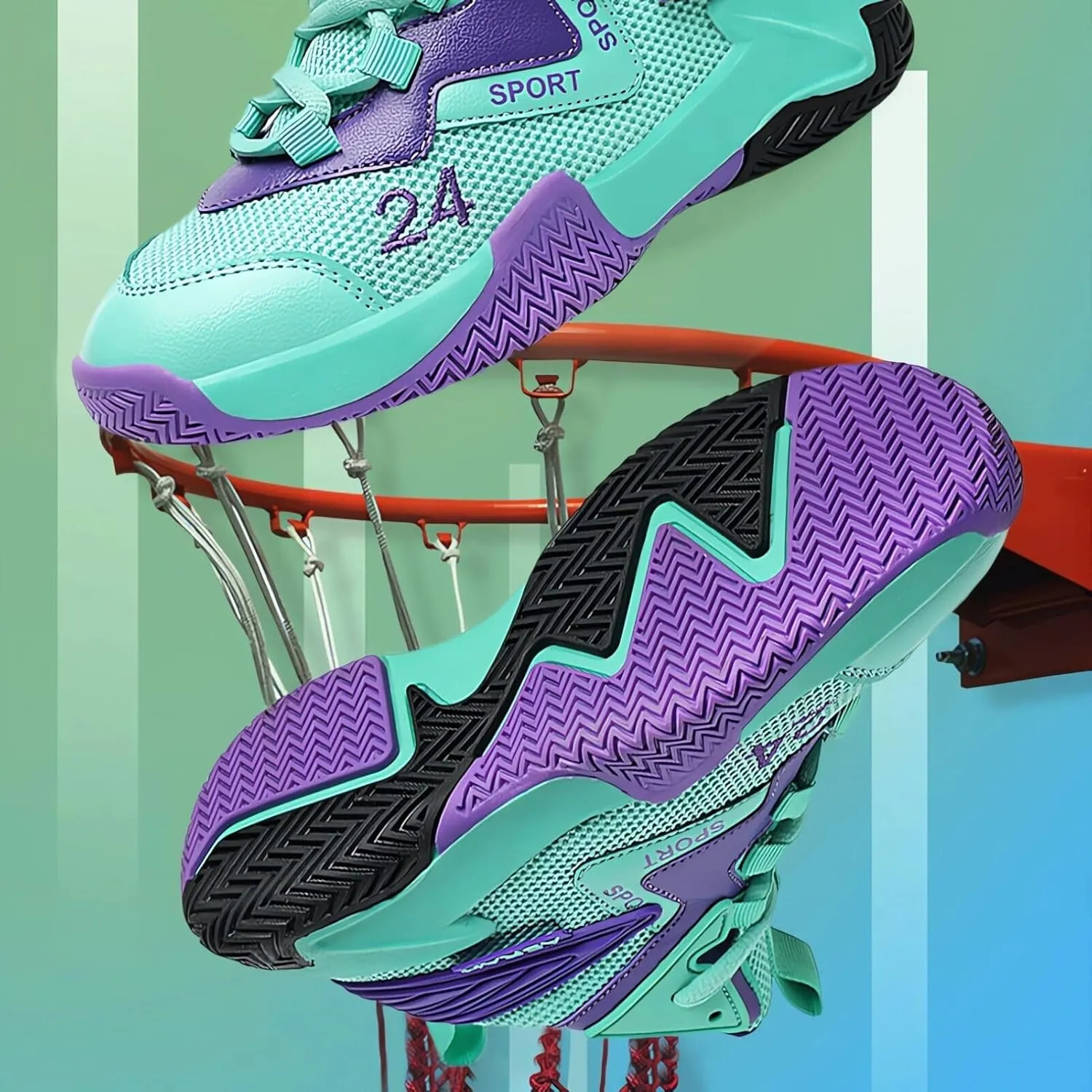 Kids Boys Basketball Shoes Lightweight Casual Sneakers Athletic Tennis Running Walking Shoe