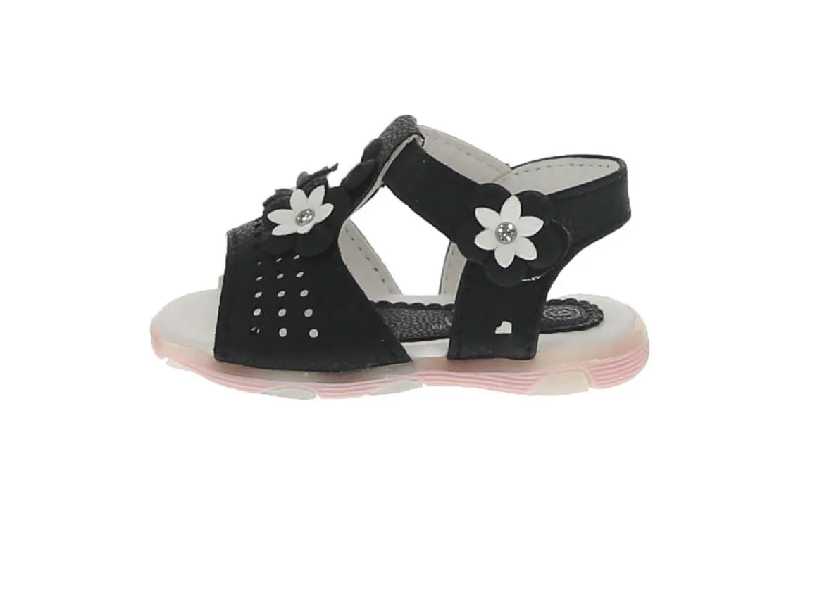 KID'S SHOES BLACK PU/LEATHER SANDALS CUTY-23