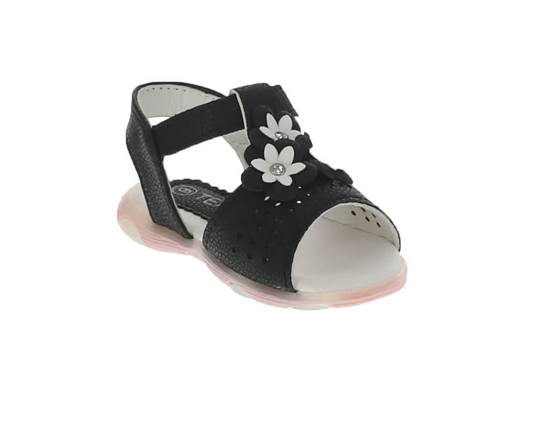 KID'S SHOES BLACK PU/LEATHER SANDALS CUTY-23
