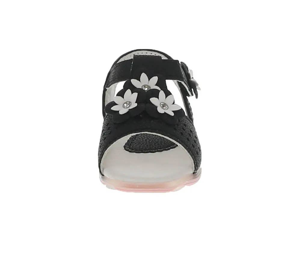 KID'S SHOES BLACK PU/LEATHER SANDALS CUTY-23