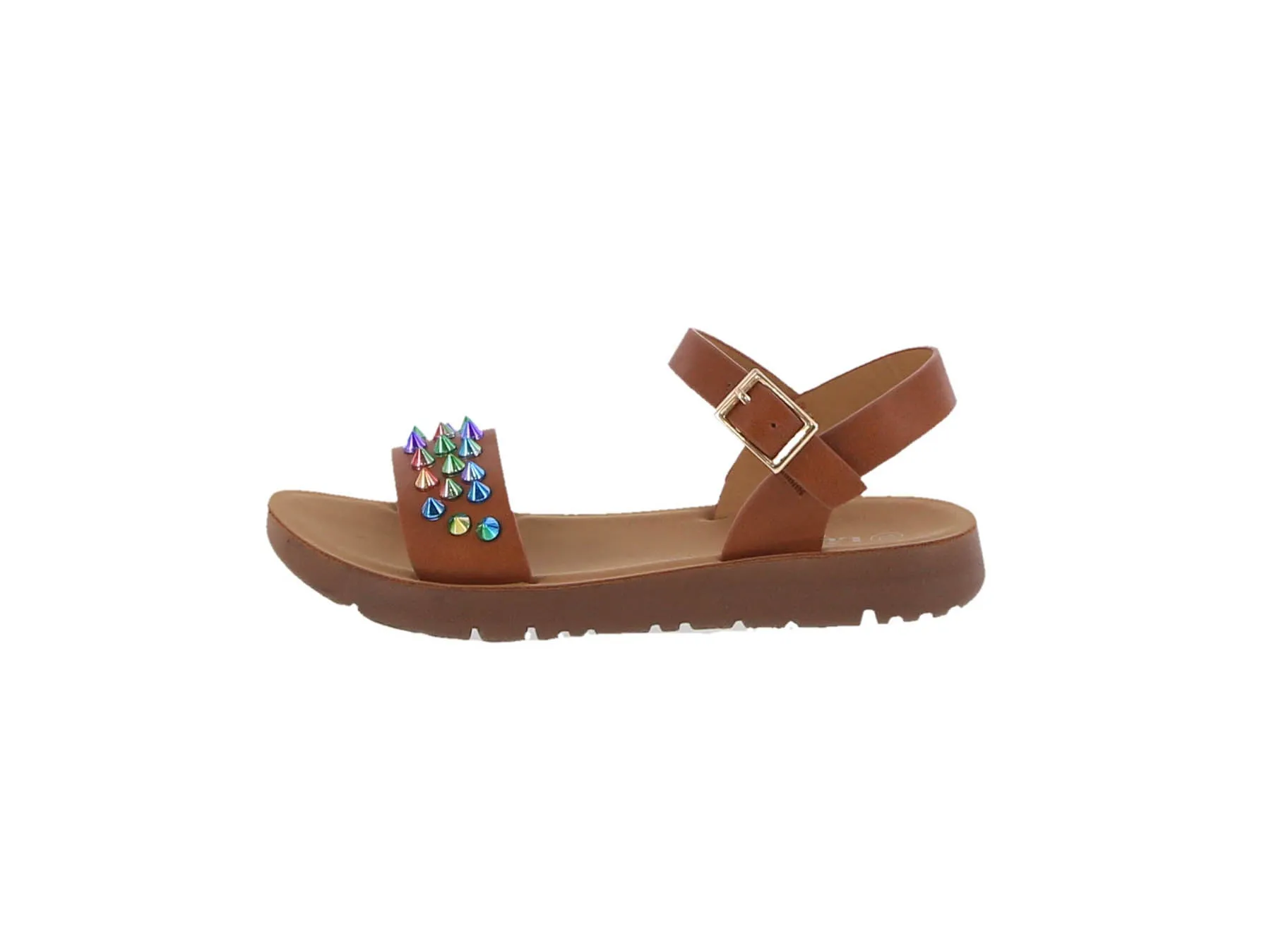 KID'S SHOES TAN PU SANDALS REFORM-78K