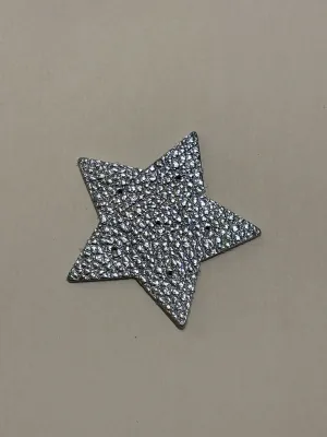 Leather Star Earring Holder - Metallic Diamond