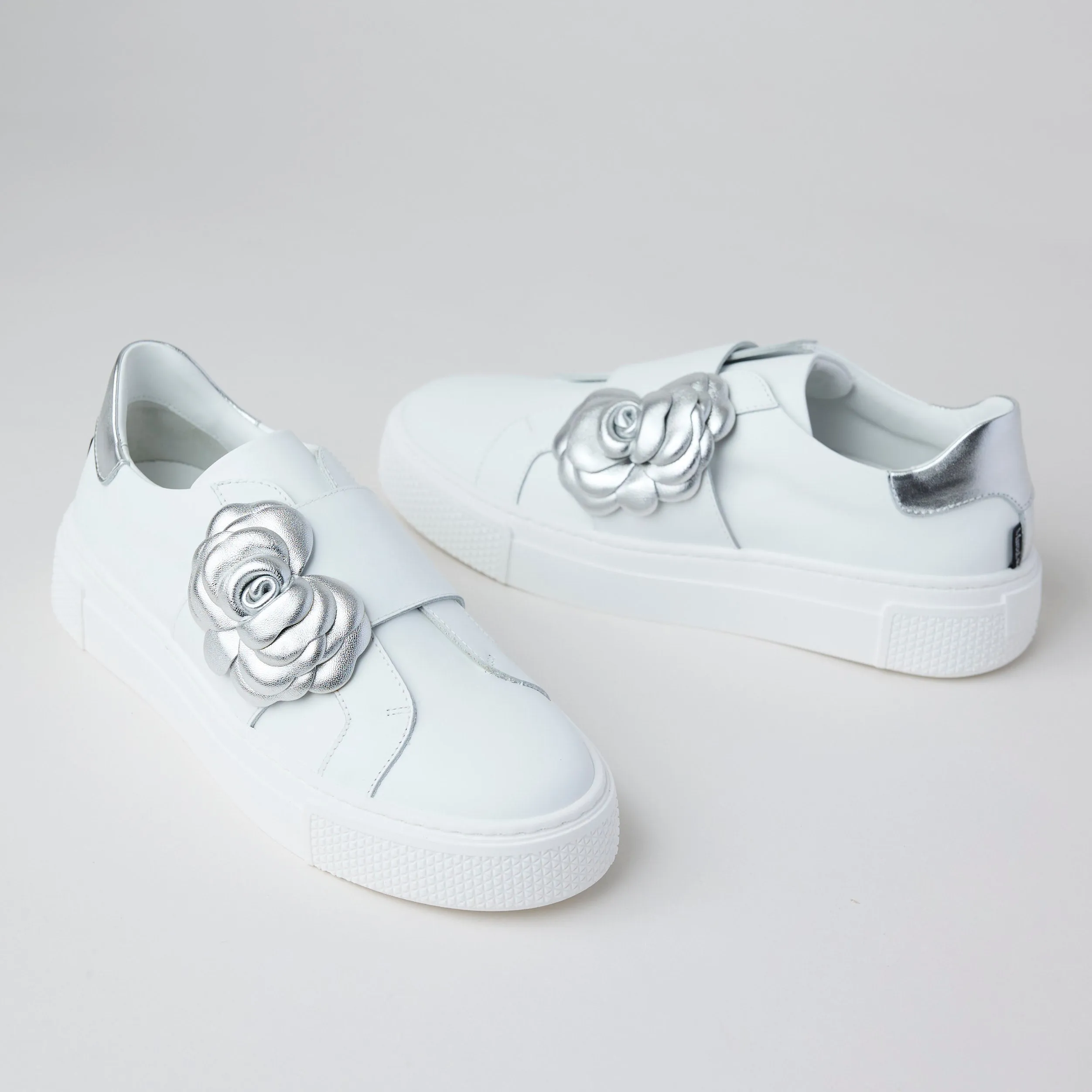 Marco Moreo White Leather Slip-On Shoes