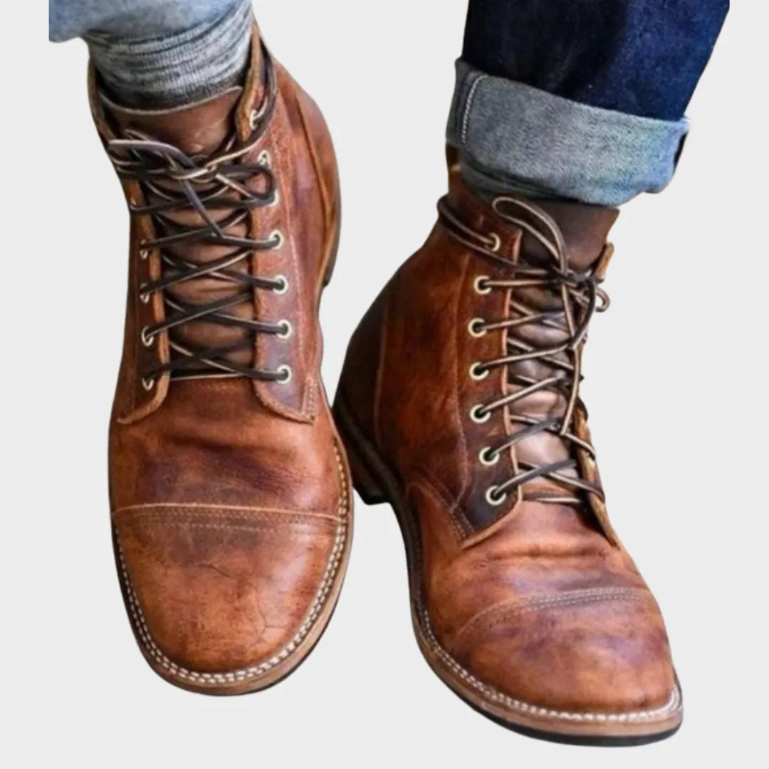 Martial | Stylish Leather Ankle Boots