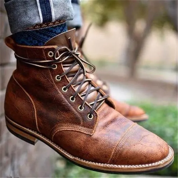 Martial | Stylish Leather Ankle Boots