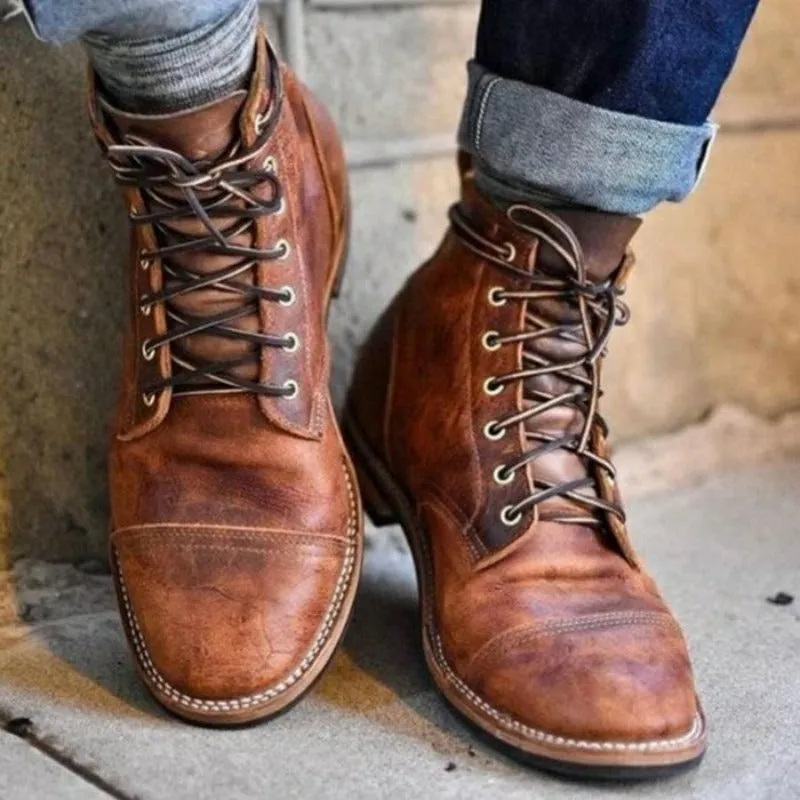 Martial | Stylish Leather Ankle Boots
