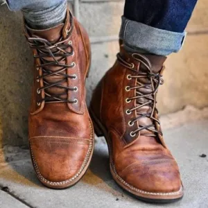 Martial | Stylish Leather Ankle Boots